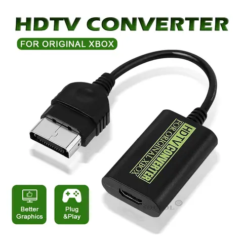 Adaptador de Audio y vídeo Digital para Xbox, convertidor de Monitor de TV, proyector HDTV, para XBOX 1080i, 720P, 480P, 480i
