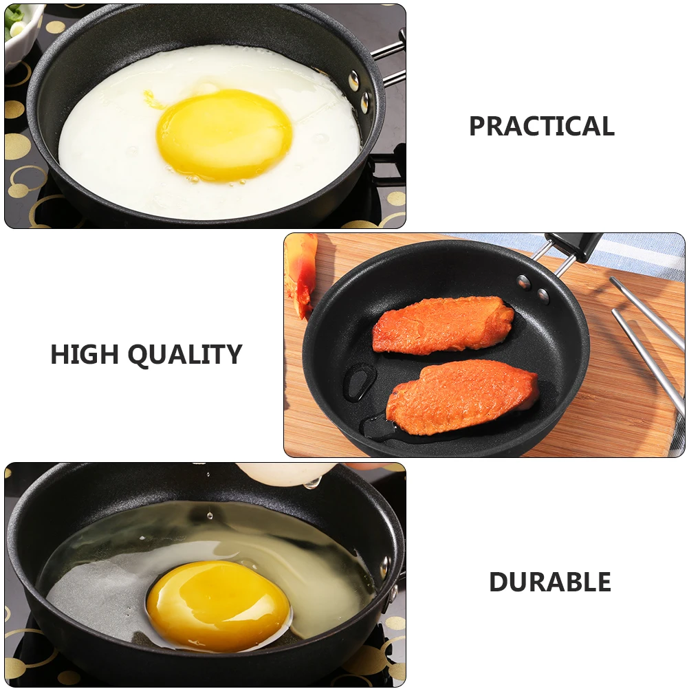 

2Pcs Non-Stick Egg Frying Pans Mini Iron Cooking Pans Breakfast Omelette Kitchen Utensils Egg Frying Pan