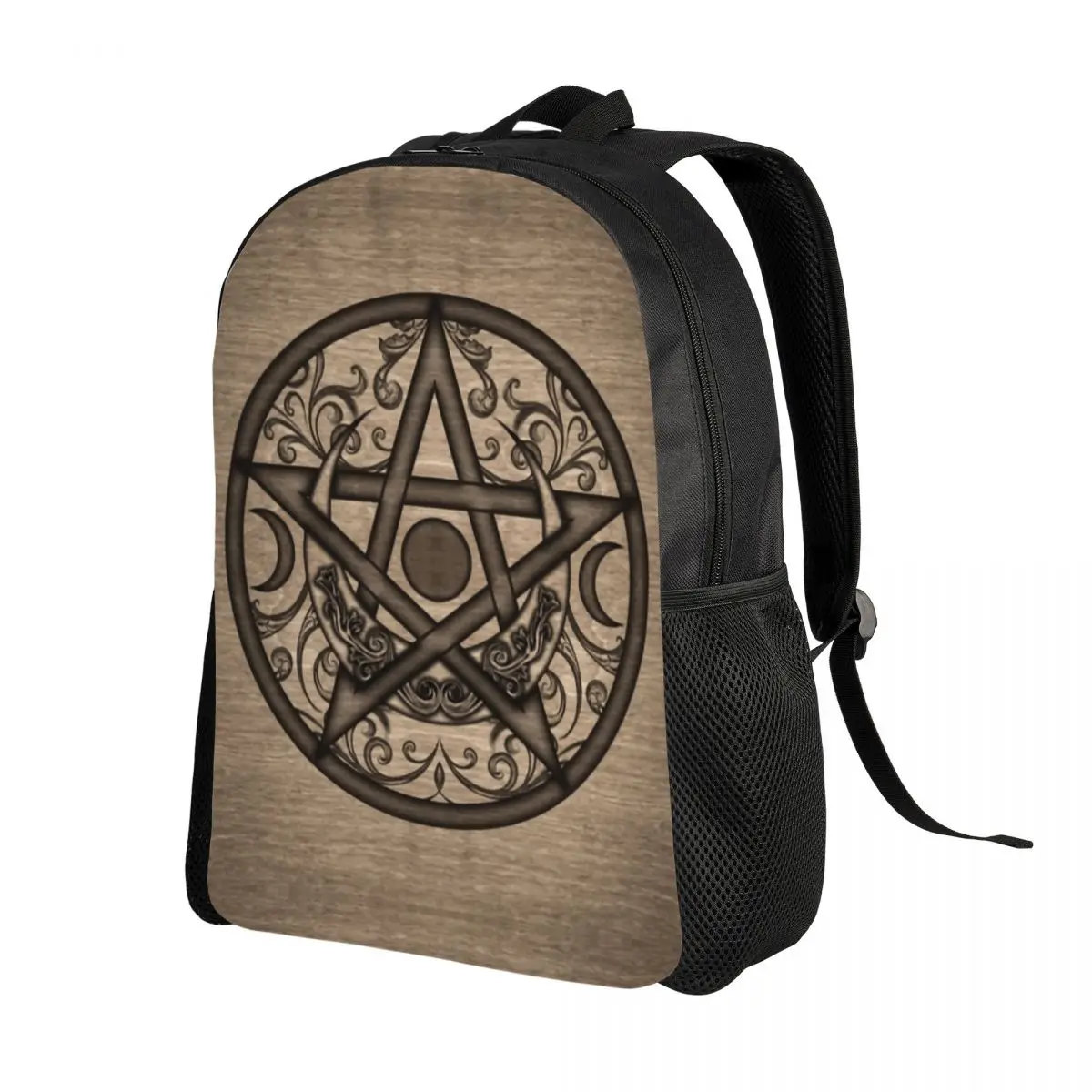 Custom Goth Pentagram Backpacks Women Men Fashion Bookbag for College School Wiccan Witch Witchcraft Bags