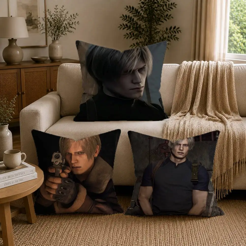 L-Leon S. K-Kennedy Pillow Case for Sofa Living Room Home office Decor Protective Cover