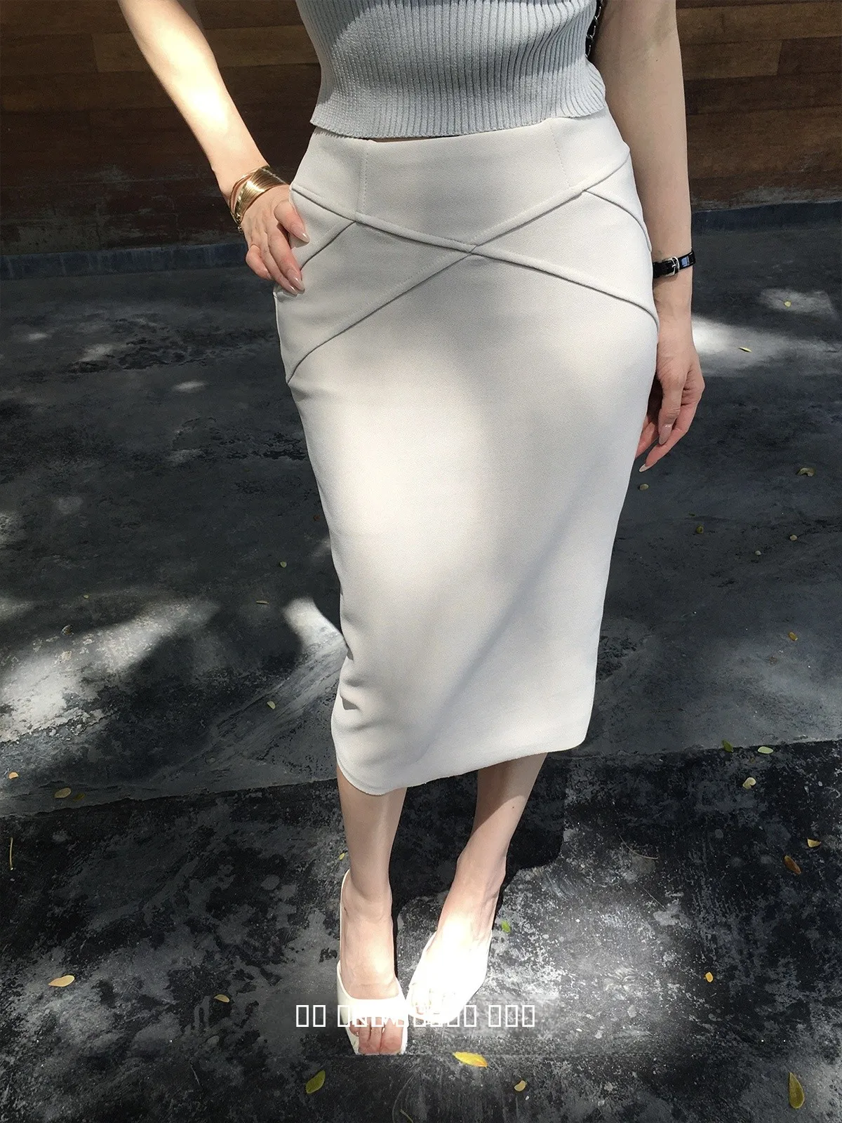 

Юбка с высокой талией, приталенная, женская, весенняя новинка, с 3D-мозаикой, стройнящая, моделирующая фигуру, от Wild Kiwi