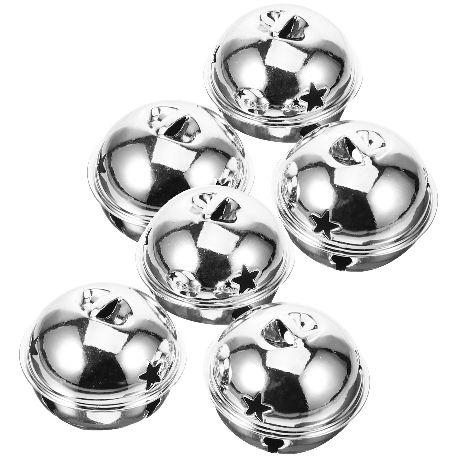 

6pcs Jingle Bells 50MM Colorful DIY Crafting Christmas Tree Ornament Hanging Decor Rustic Pendant Holiday Sleigh Bell Toy