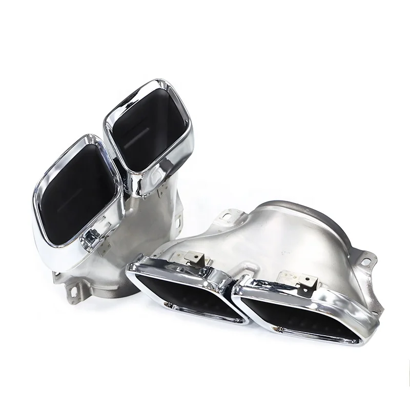 

1 Pair 304 Stainless Steel GT50 Exhaust Pipe For Benz GT53 Muffler Tips Tailpipe GT63 Exhaust System Nozzle