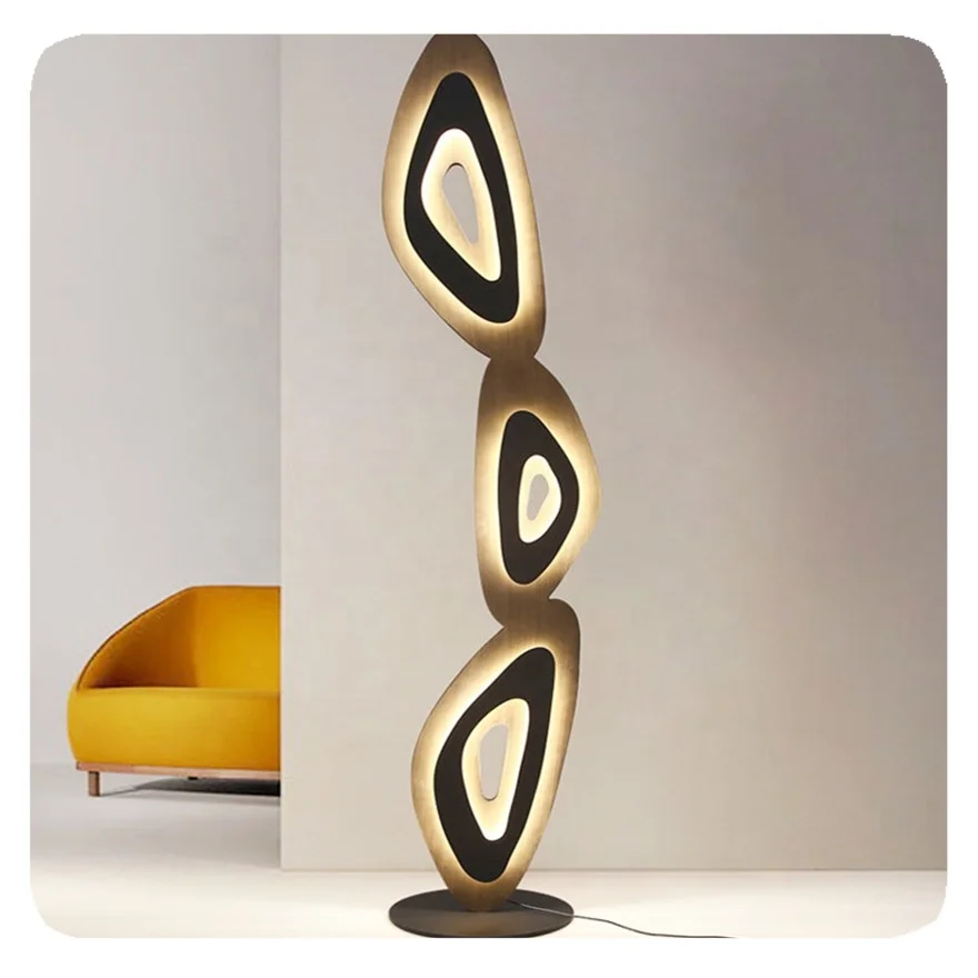 New Nordic Corner Contemporary Designer Creative Arc Smart Hotel Living Room Light Standing Led Modern Floor Lamps Lamp