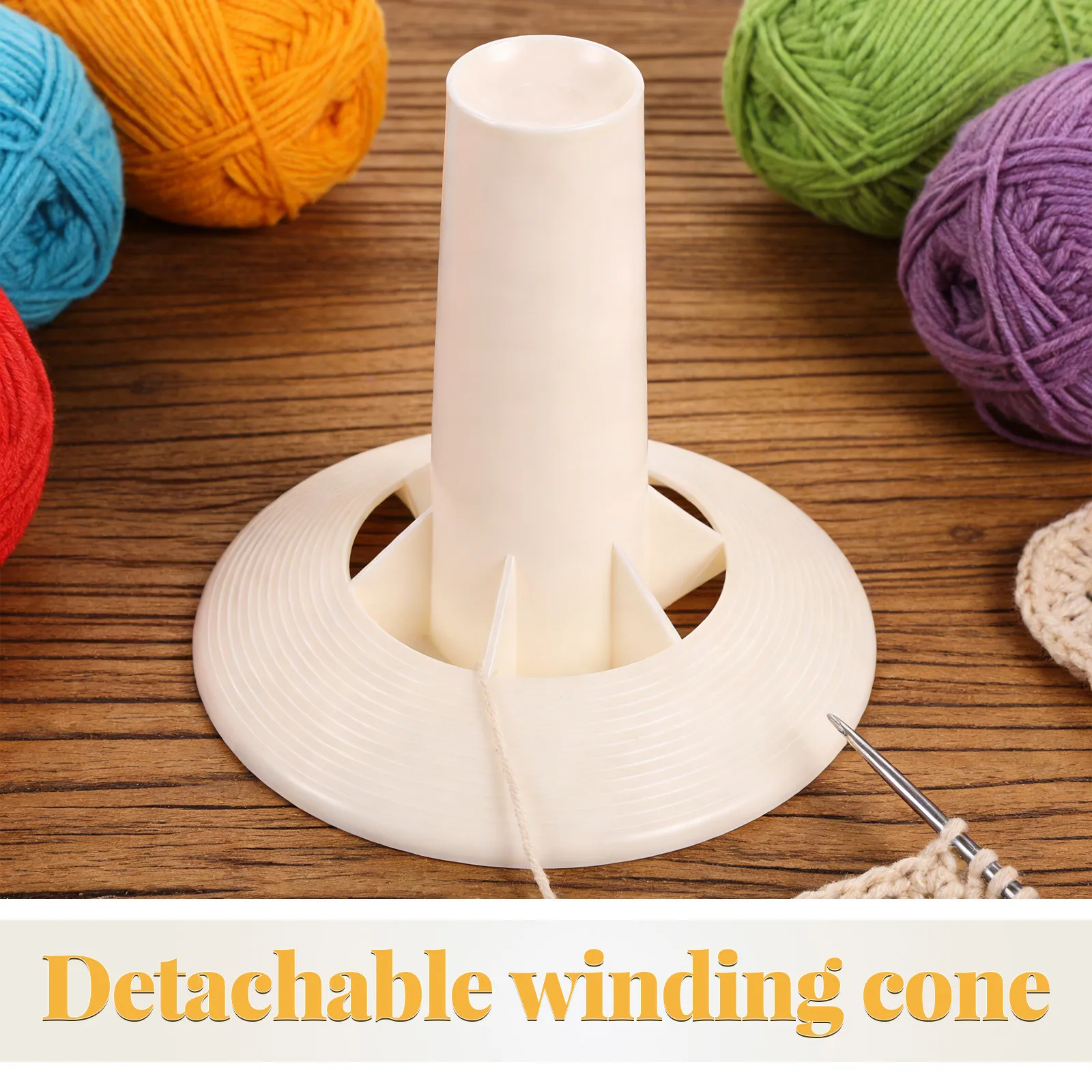 Plastic Yarn Winder Spindle Replacement Spool 3.8cm Diameter for Manual Ball Winder Universal Fit Knitting Accessories Yarn