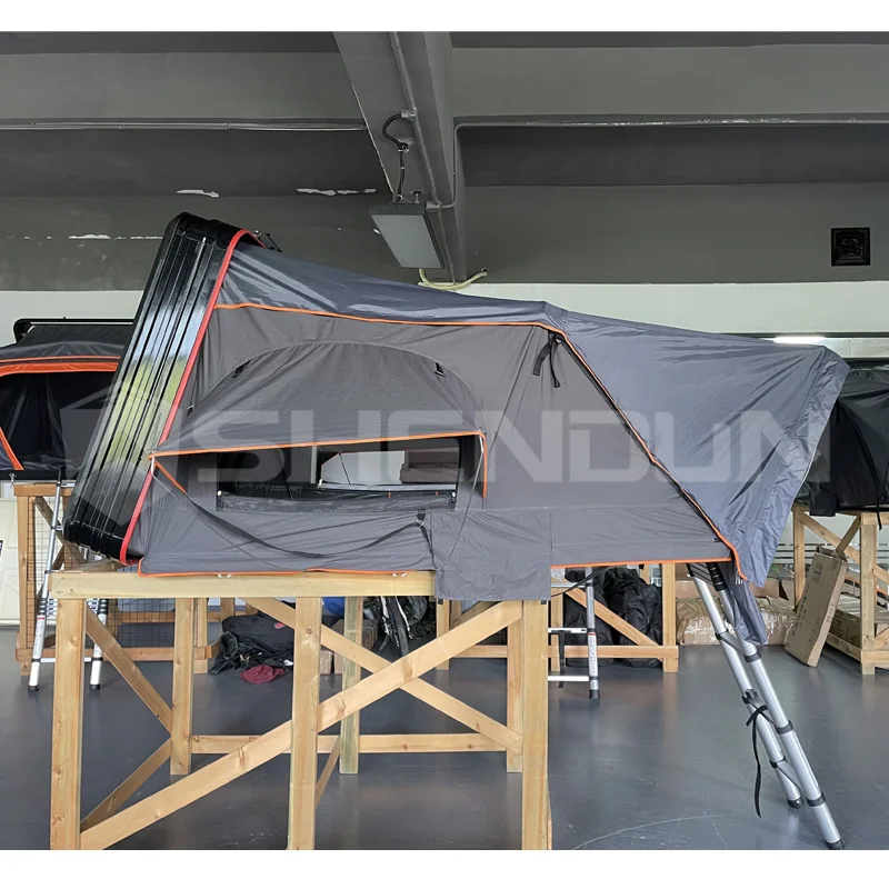 Hot Sale Rooftop Tent 4-5 Person Rugged Shell Aluminum Roof Top Tent Hard Shell For Outdoor Hiking Top Roof Car Tent Custom