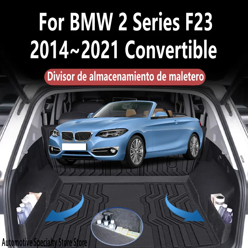 For BMW 2 Series F23 2014~2021 2020 19 Trunk Storage Partition Thickening Storage Auto Interior Parts Organizer Car Accessories