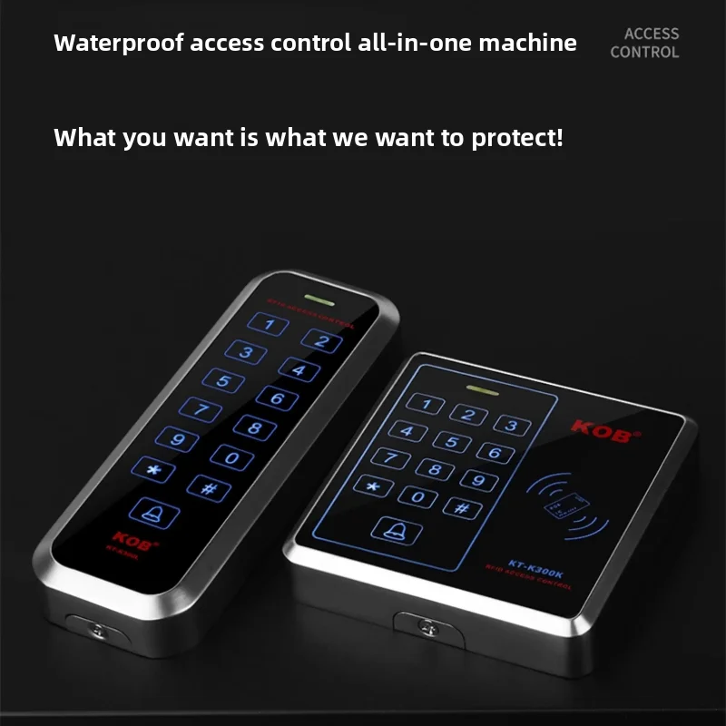 KOB Waterproof Access Control System All-in-one Office Intelligent Electronic Password Card Swiping Access Lock
