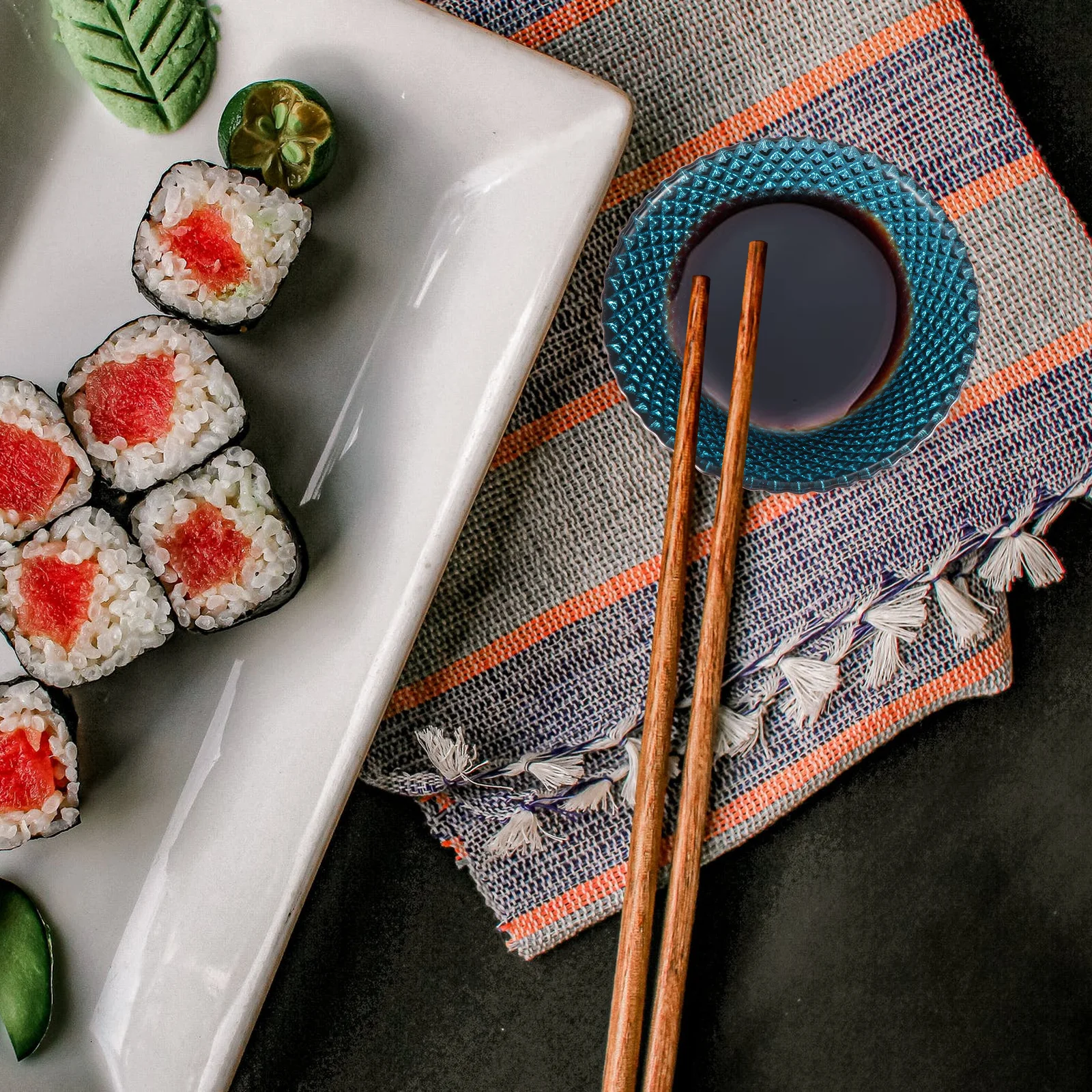 

1Pcs Glass Sauce Dish Bright Color Seasoning Plate for Dipping Vinegar Soy Oil Appetizer Serving Bowl Kitchen Supply