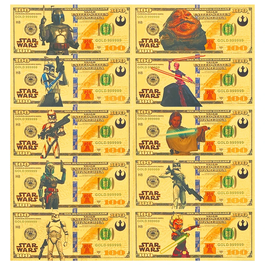 

MINISO US movie unique 37 American Star banknote cards featuring characters collectibles memorabilia gifts to fans