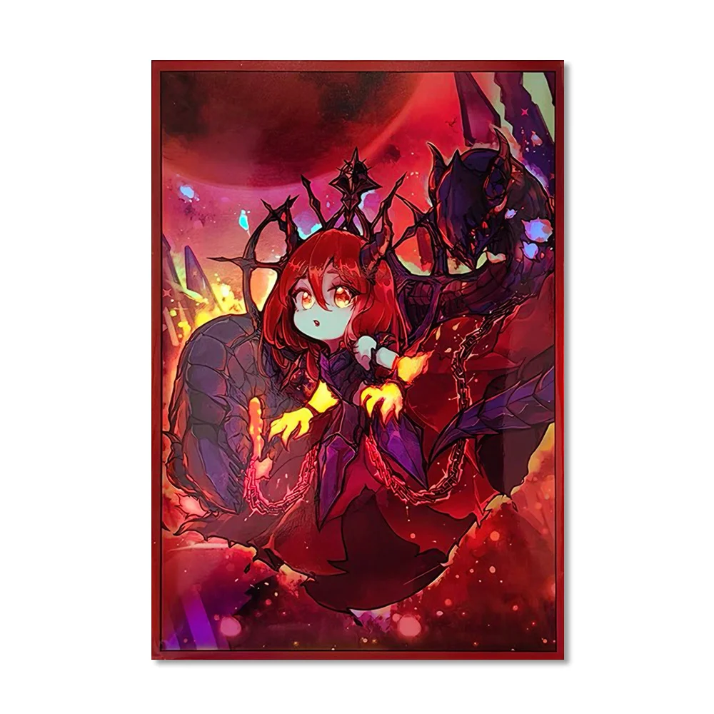 63×90mm 100PCS Laser Holographic High Quality Cartoon Card Sleeves for YGO/TCG Top Loading Cartoon Deck Shield Card Cover