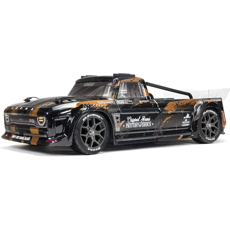 شاحنة RC 1/8 Infraction 4X4 3S BLX 4WD All-Road Street Bash Resto-Mod Truck RTR (البطاريات والشاحن غير متضمن)، ذهبي #1