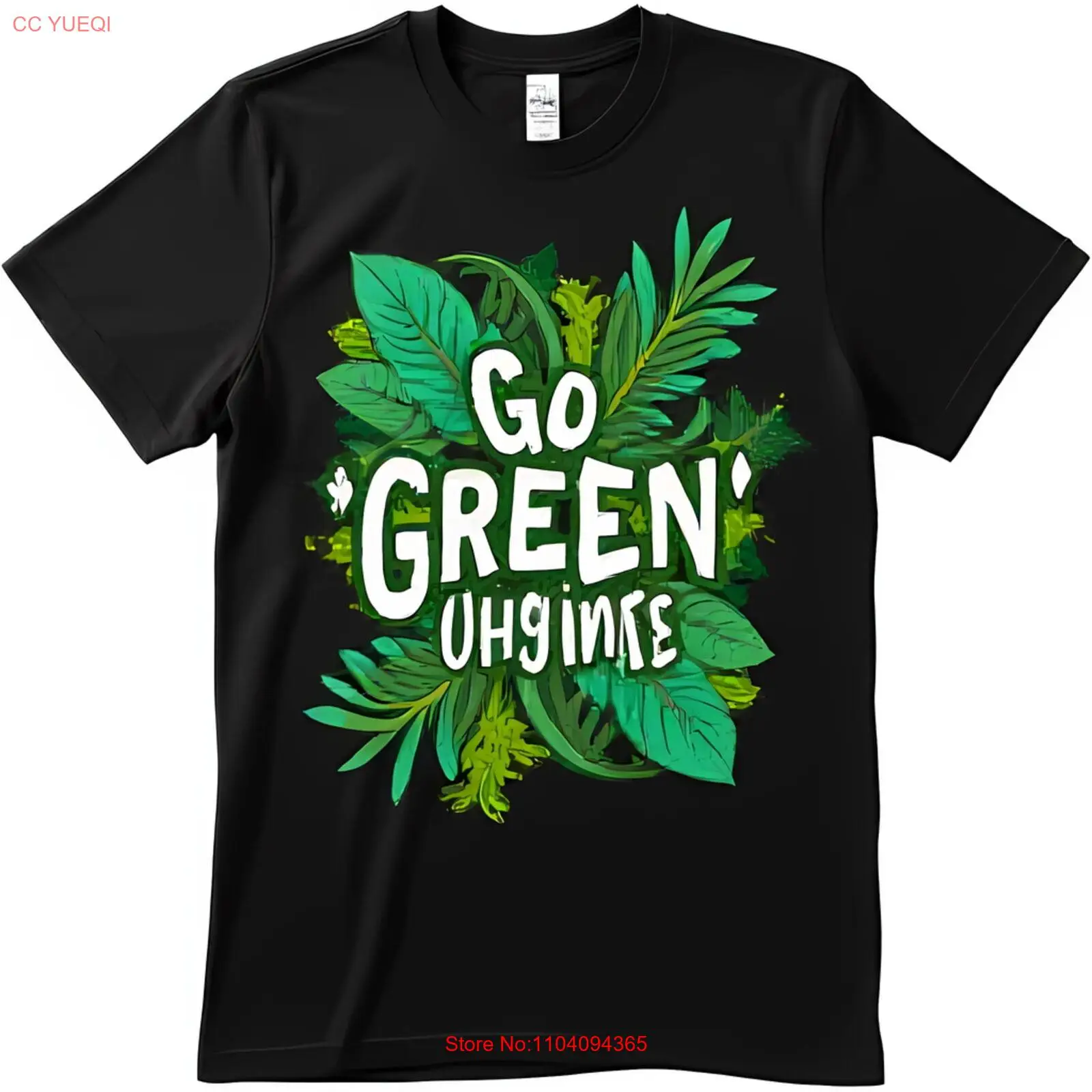 Go Green Black T-Sh… - image