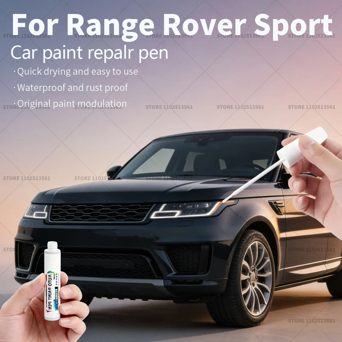 

Ручка для ремонта краски, средство для удаления царапин, автоаксессуары «сделай сам», черный, белый цвет для Land Rover Range Rover Sport 2005-2025 L320 L494