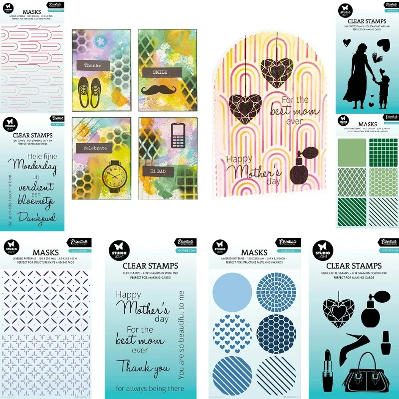 Long Long haired woman holding little boy Stamps And Stencil New Arrival 2026 Scrapbook Diary Decoration Stencil Embossing Template - Aliexpress Deal