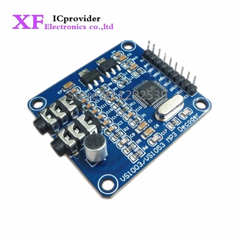 1 szt. VS1003 MP3 moduł dekodowania VS1003B zawierający mofony STM32 Mrocontroller akcesoria do płyt rozwojowych