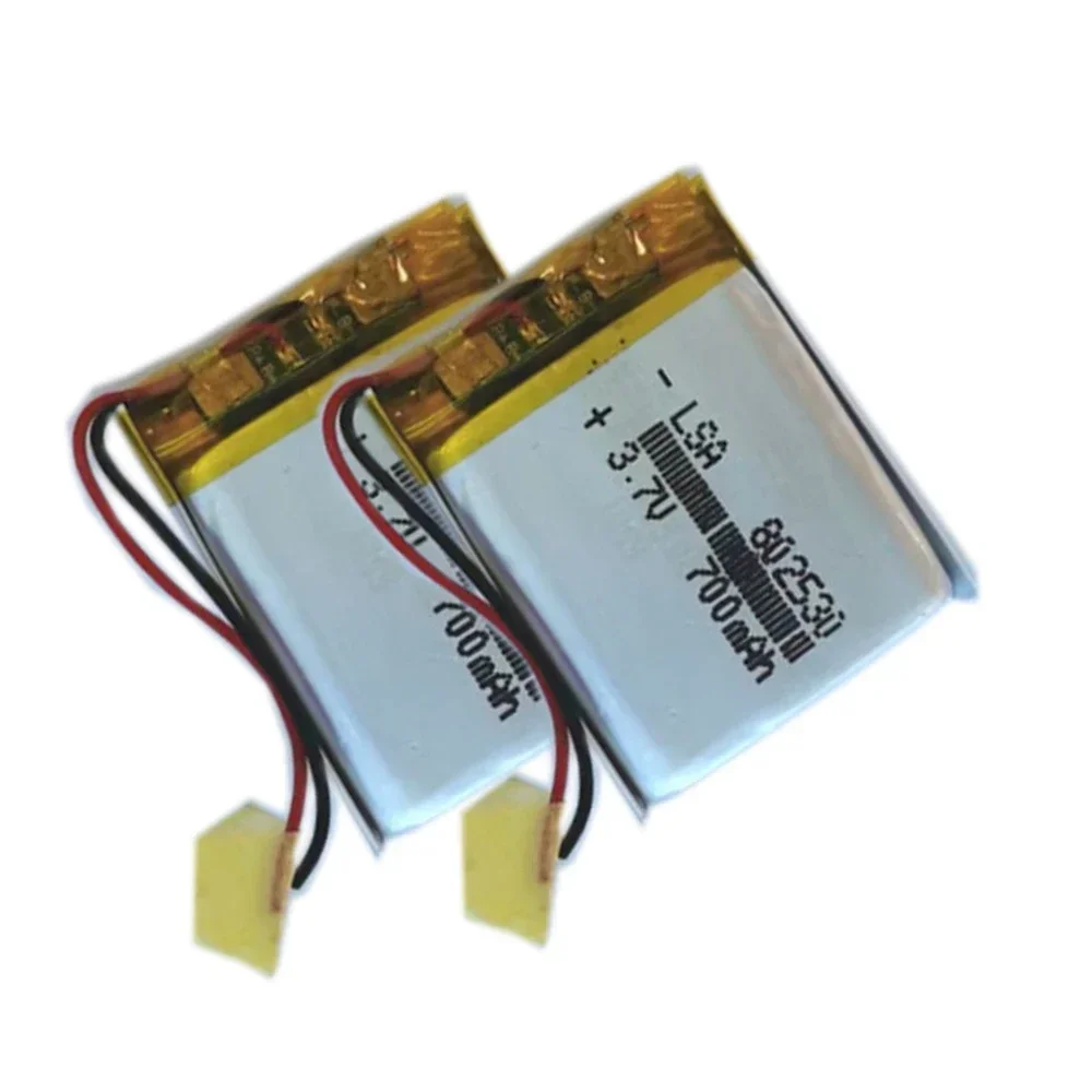 Li polymer lithium battery 700MAH 3.7V For Bluetooth speaker Smart wear beauty device battery 802530