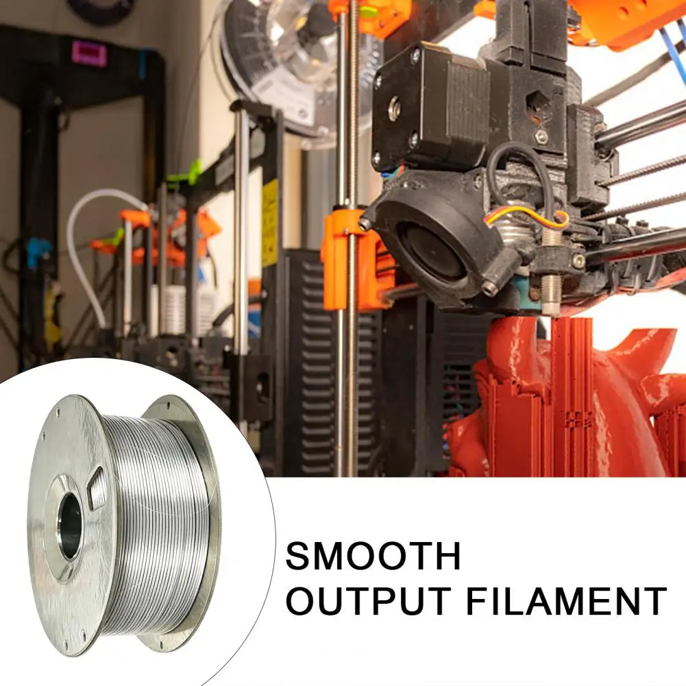 Low Shrinkage Filament 1.75mm Silk Silver Pla Filament 1kg Spool Shiny 3d Printer Filament Neatly Wound Diy Model Printing