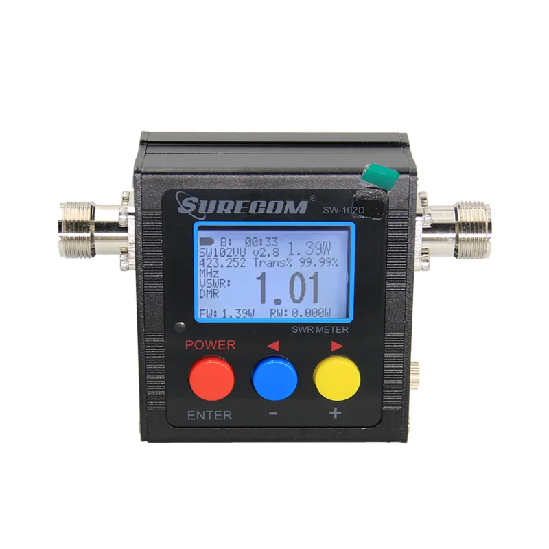 SW-102D M type 125-525Mhz VHF / UHF Antenna Power and SWR Digital DMR/Analog format Two Way Radio Test power and standing wave