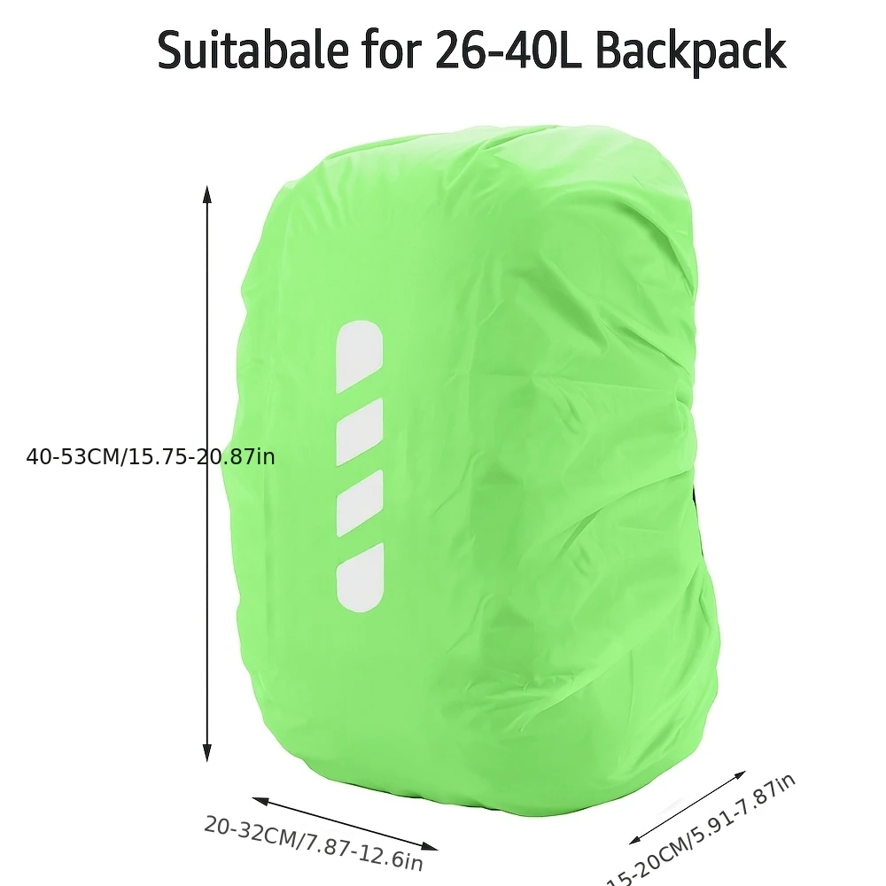 Universal New 35 Liter Backpack Rain Cover, Suitable for Camping, Backpack Travel, Outdoor Hiking Bag Rain Cover, with Reflectiv image 4