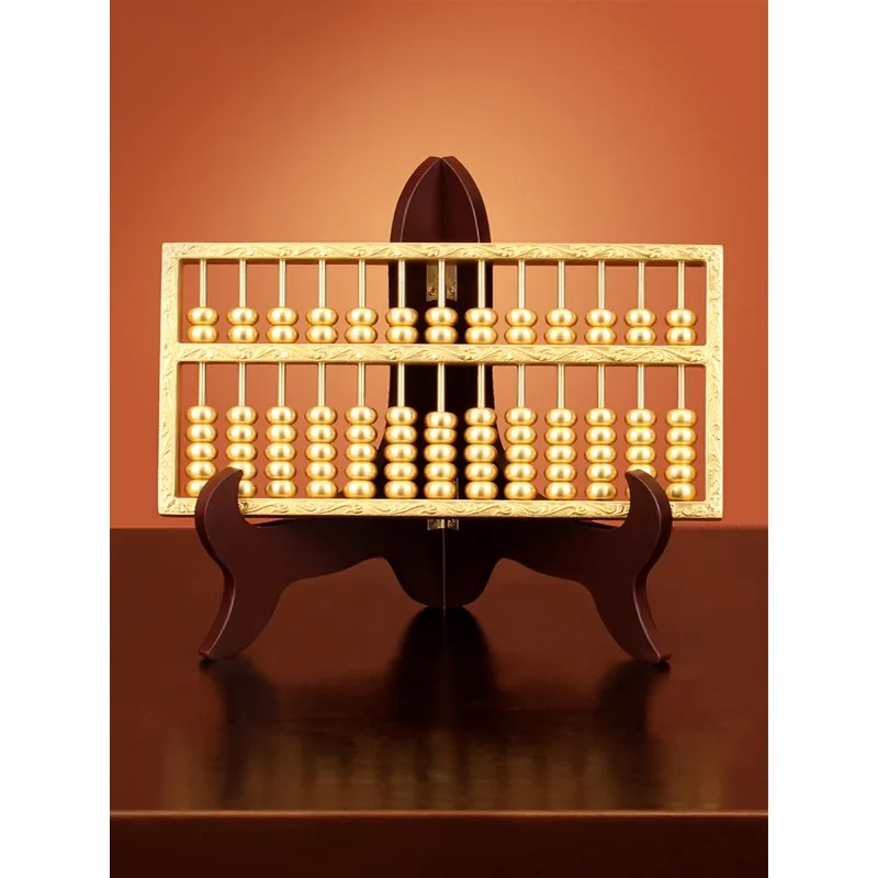 Chinese-style brass wishful thinking, lucky desktop ornaments, home office decorations, high-end opening gifts