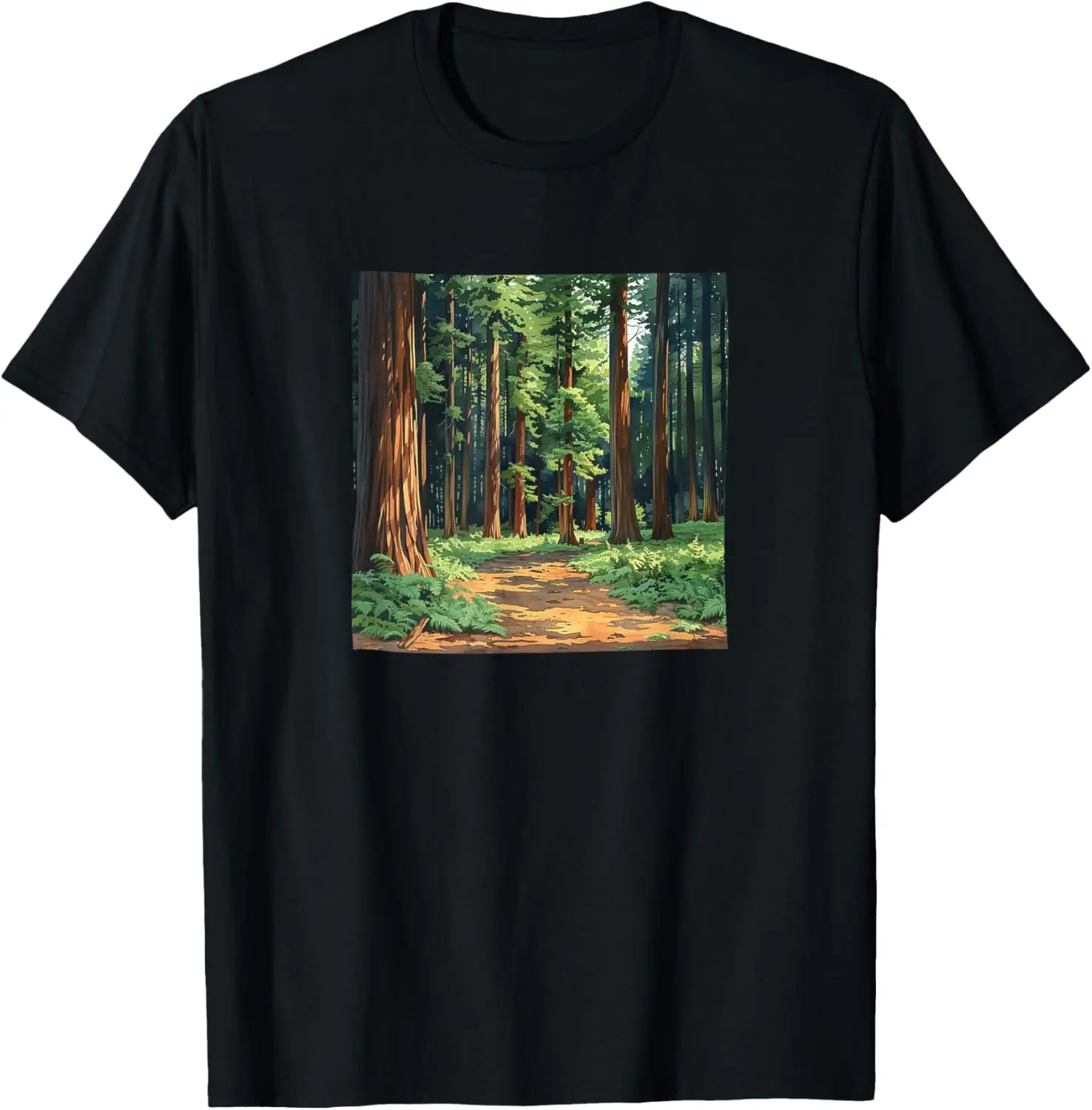 Redwood Trees Forest Graphic T-Shirt