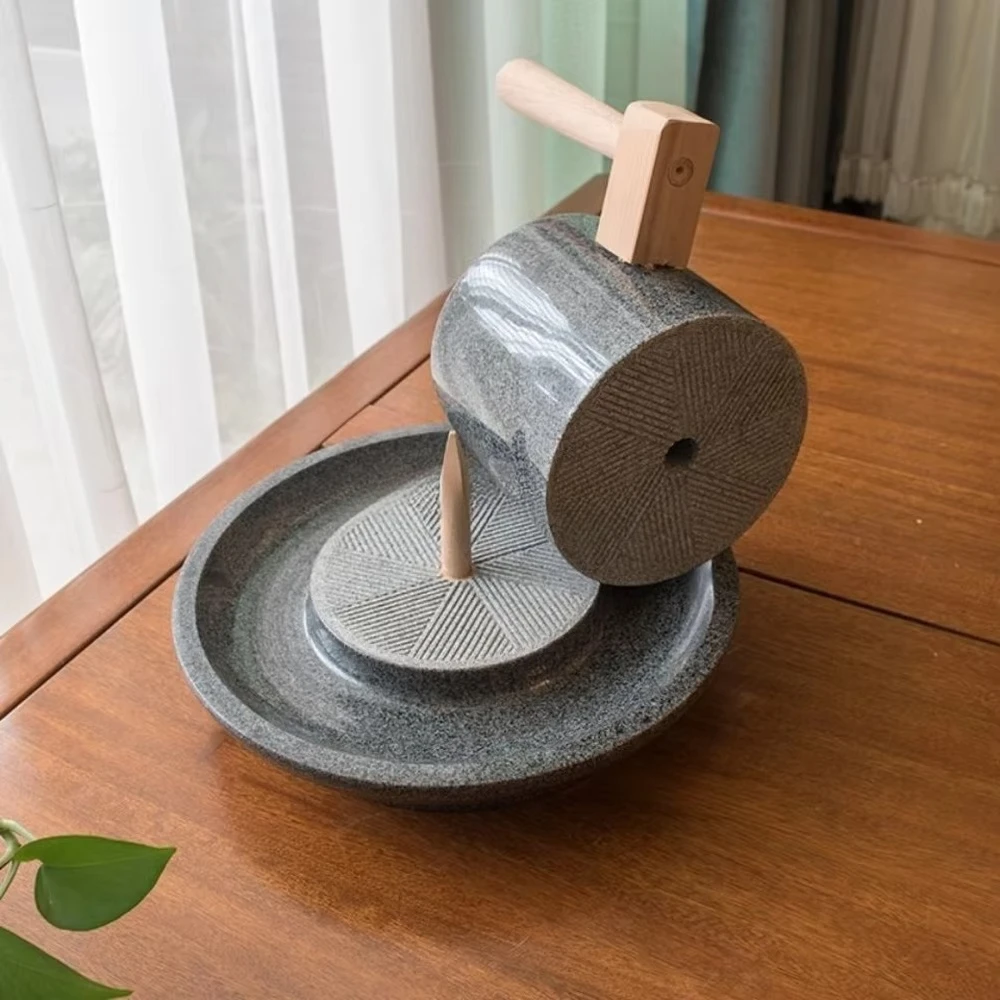 Sesame Cocoa Wheat Coffee Matcha Spice Rice Grinder Hand Manual Granite Stone Mill