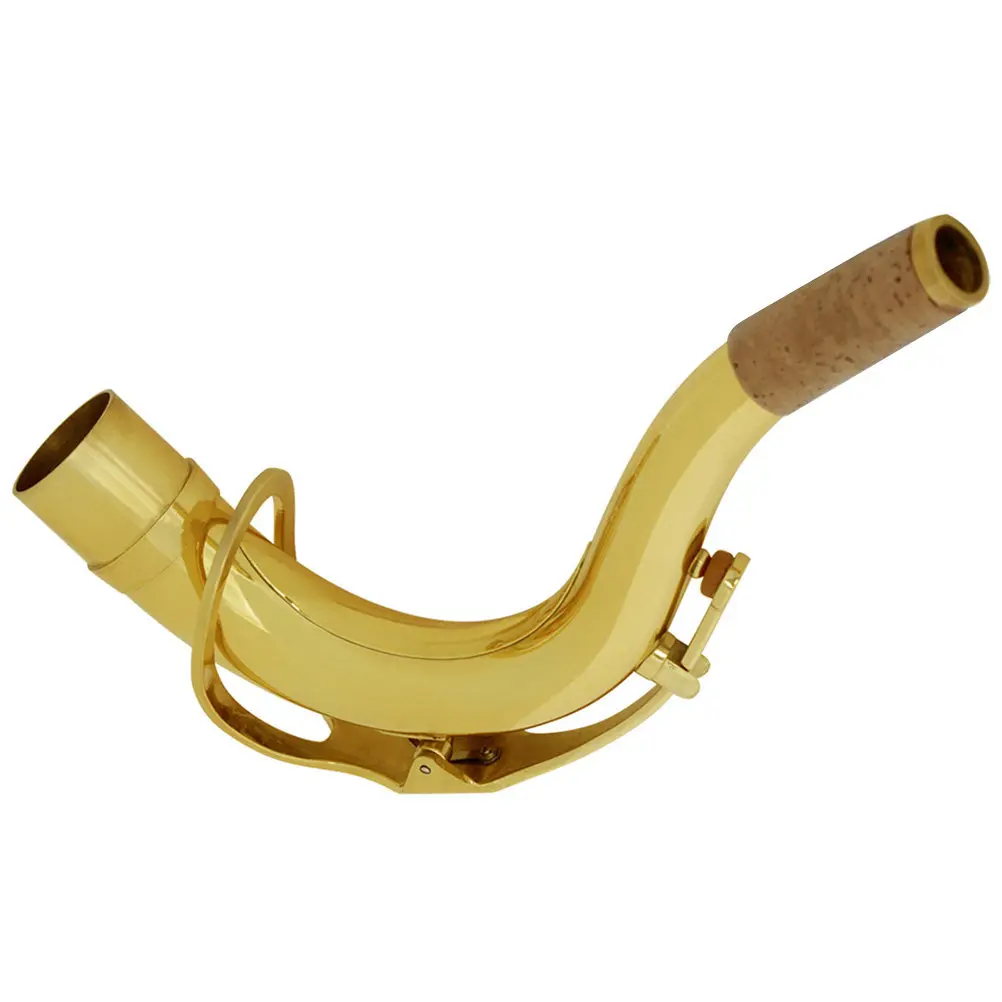 Tenor Saxophone Curved Bend Neck Replacement High-Hardness Silver-Plated for Easy High-Note Access Comfortable Play