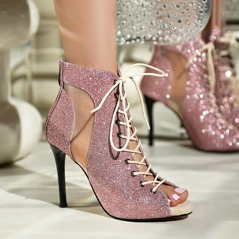 

Высококачественная танцевальная обувь на каблуке 9 см для латинских бальных танцев, сальсы, танцевальная обувь на резиновой подошве, домашняя уличная танцевальная обувь для женщин