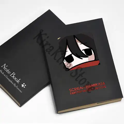 타이탄 M5 노트북에 대한 공격 Mikasa.Ackerman 학생 메모장 편지지 애니메이션 선물 코스프레 크리스마스 Q 버전 학교 용품