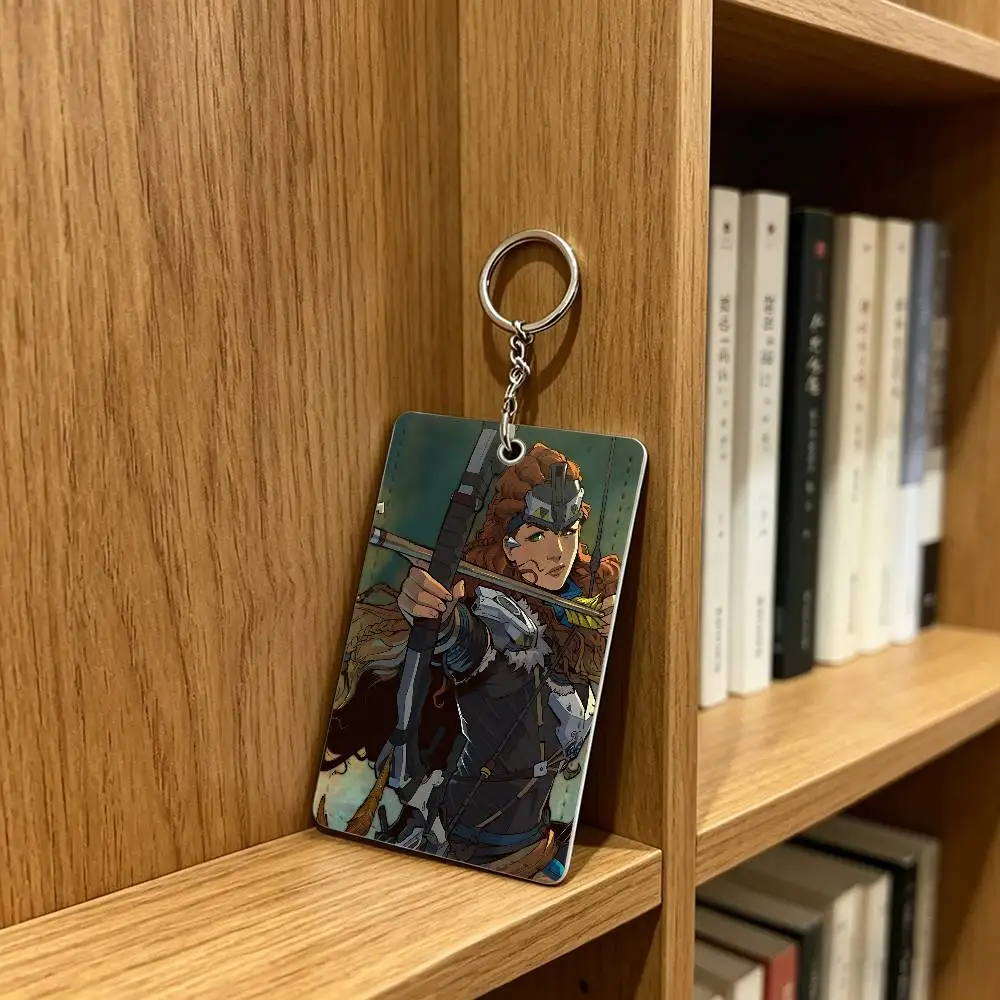 Aloy H-Horizon Z-Zero Dawn Card Holder Keychain