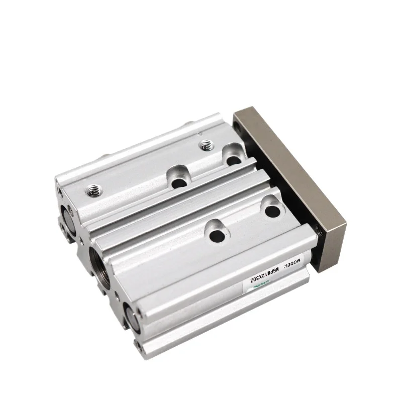 MGPM Series Pneumatic Guided Air Cylinder 3 Rod Three Shaft Compact Guide Cylinder MGPM12/16/20/25/32/40/50/63