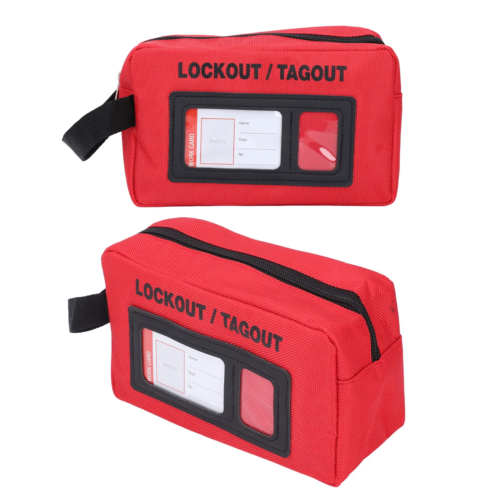 Lockout Tagout Storage Bag Polyester Cloth Large Capacity Heat Resistant Lockout Bag Portable High Strength for Home Industry