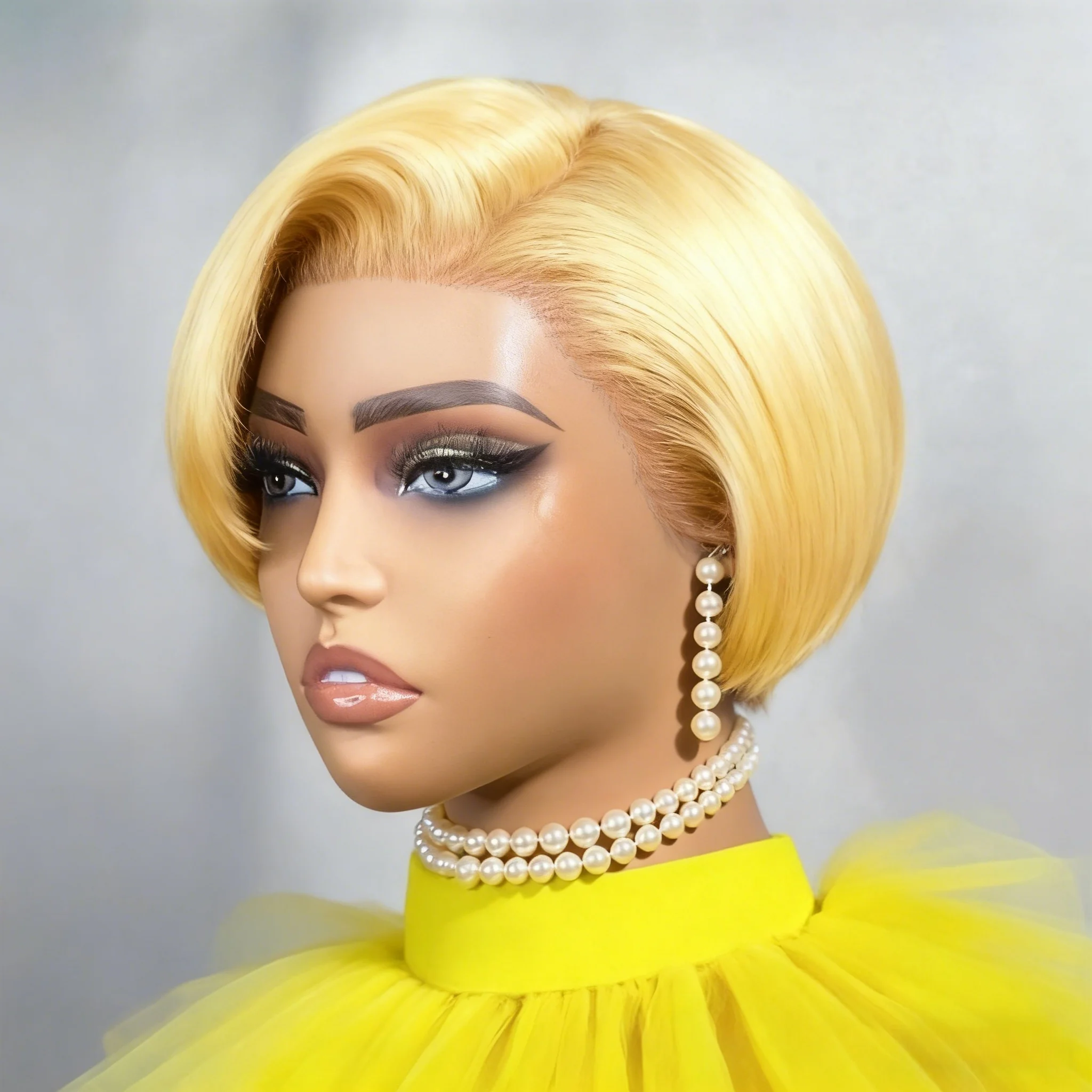 Pixie Cut Wig Human Hair 13x4 Lace Front Wigs 8 Inch Short Bob Wigs Pre Plucked Short Straight 180% Density