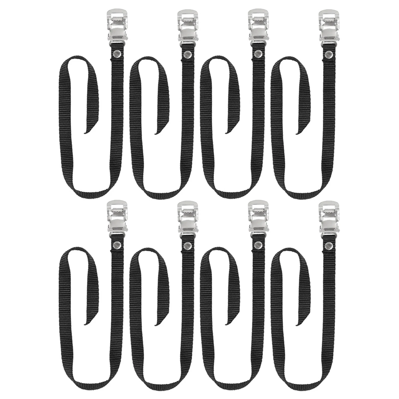 

8Pcs Portable Replacement Pedal Straps Anti-Slip Cycling Bands for Exercise Bikes Bike Pedals Straps Bike Accessories