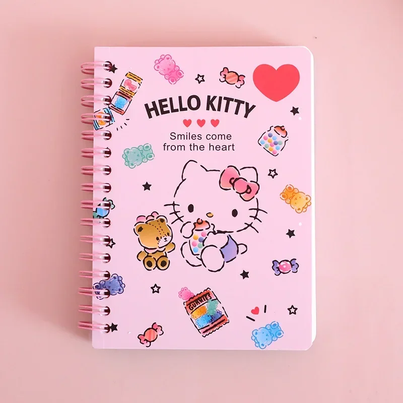 Kawaii Sanrios A6 Notebooks Cinnamonroll Kuromi My Melody Anime Notepads Cute Cartoon Weekly Planner Writing Paper Girls Gift