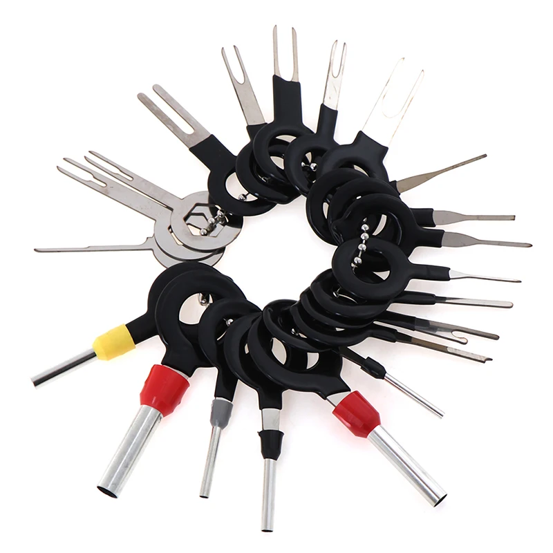 Car Wire Terminal Remoção Ferramenta, Fiação Conector, Pin Extractor, 21Pcs