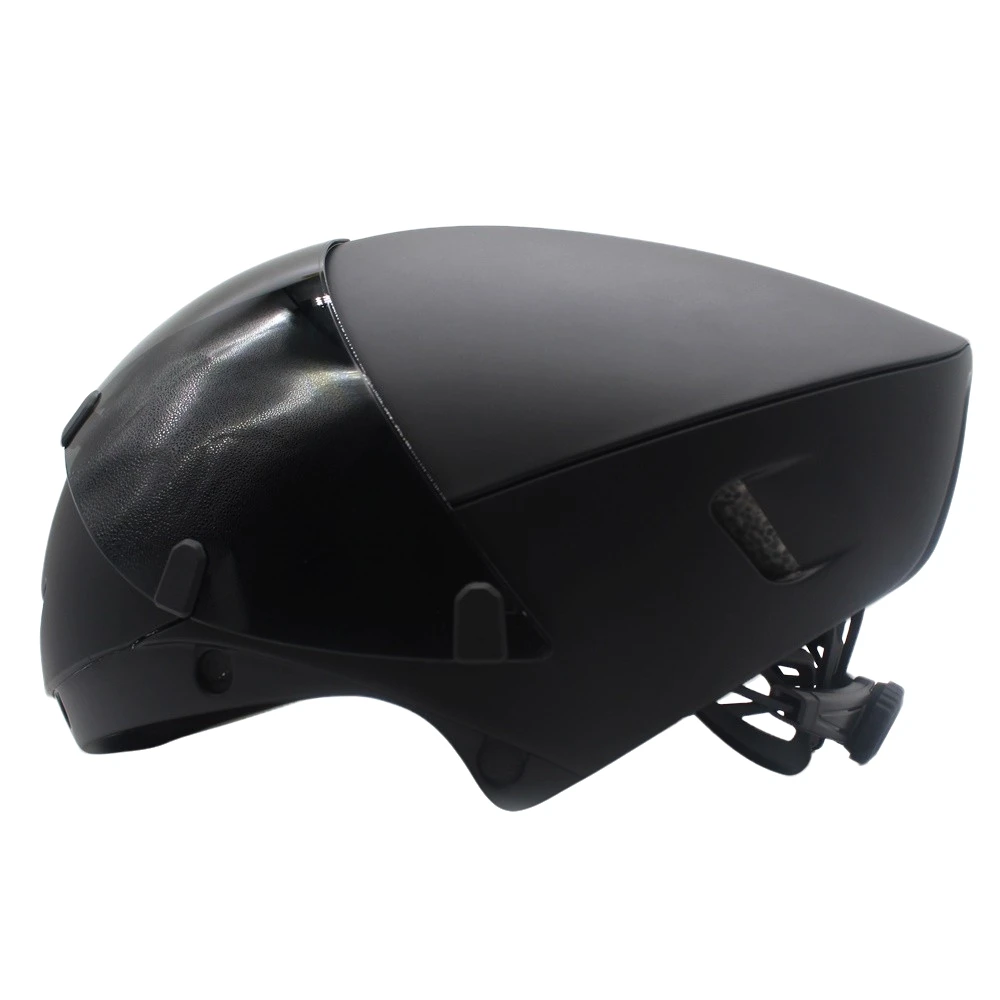 YUMAJ TT Bicycle Helmet Aerodynamic Triathlon-Specific Cycling Helmet with Panoramic Surround Magnetic Goggles YM-88