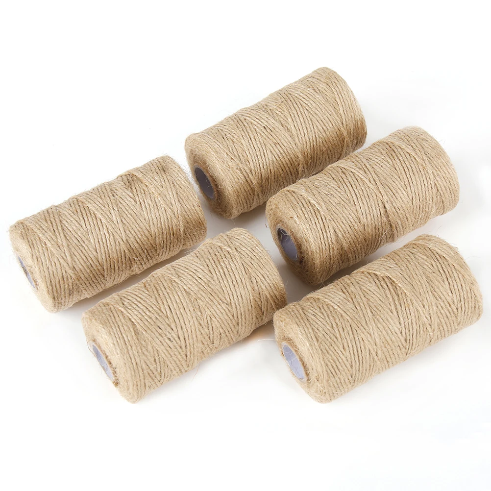 

100 Yard Natural Jute Twine String Durable Cord for Gardening DIY Crafts Party Decoration Cord Twine String Jute Rope