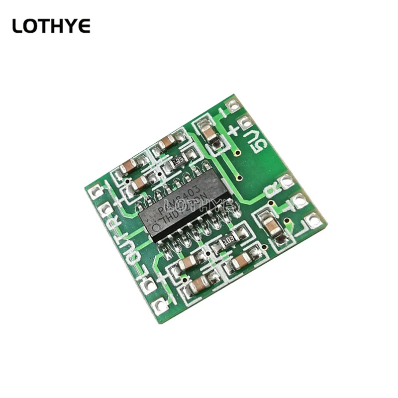 PAM8403 Super Mini Digital Amplifier Board 2 * 3W Class D Board Efficient 2.5 To 5V USB Power Supply Audio Amplifiers