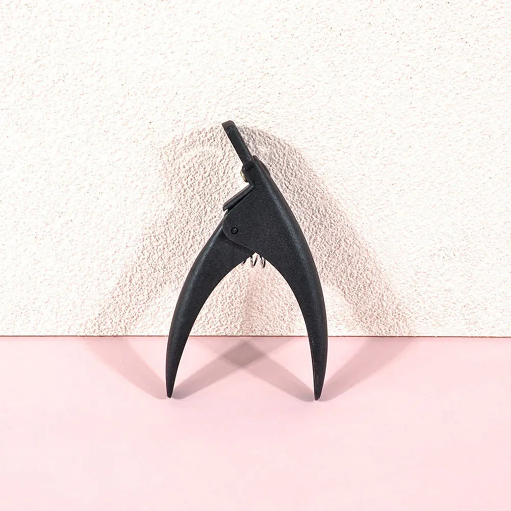 

3Pcs Black Straight Nail Clipper Stainless Steel Safe Sturdy Easy Clean for French Manicure Artificial Nail Tip Trimmer Tool