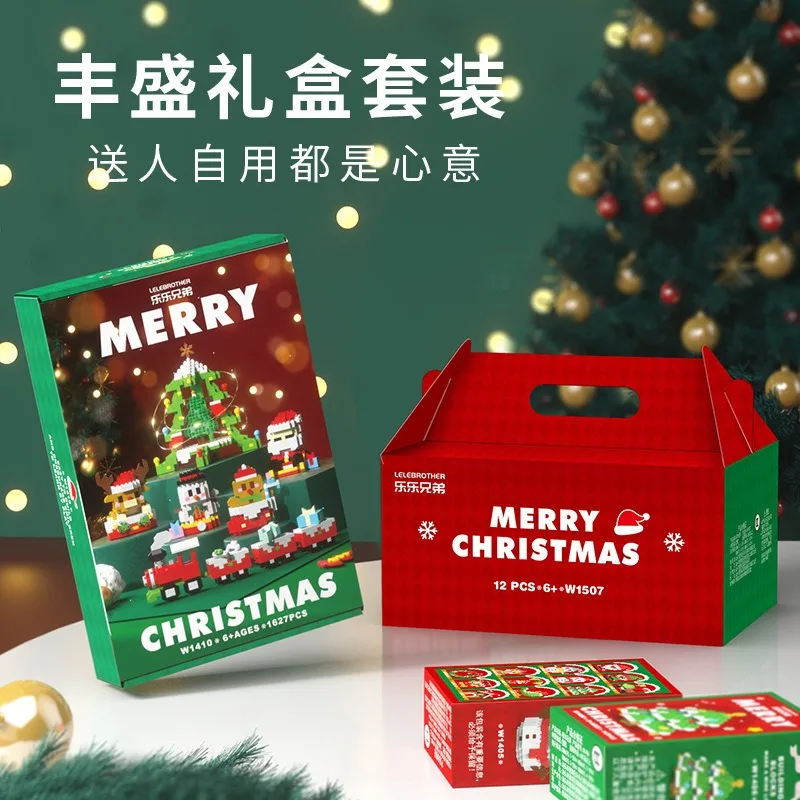 Christmas Building Blocks Mini Santa Claus Model