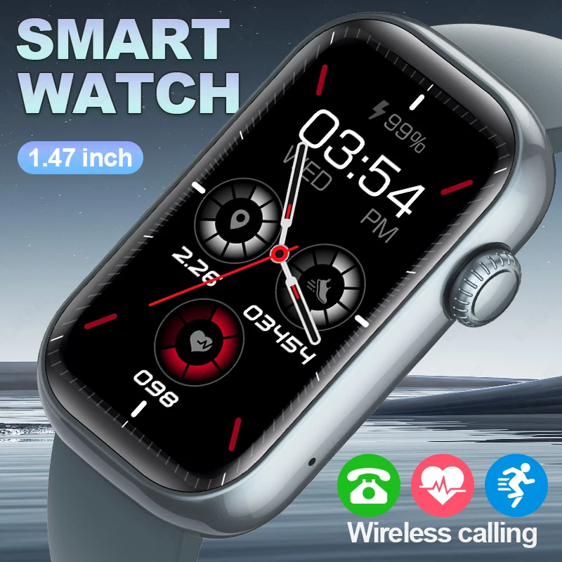 

LIGE 5.2 Bluetooth Call Smart Watch Women 1.47-inch TFT Screen 172*320 Resolution Heart Rate Health Monitoring Men's Smartwatch