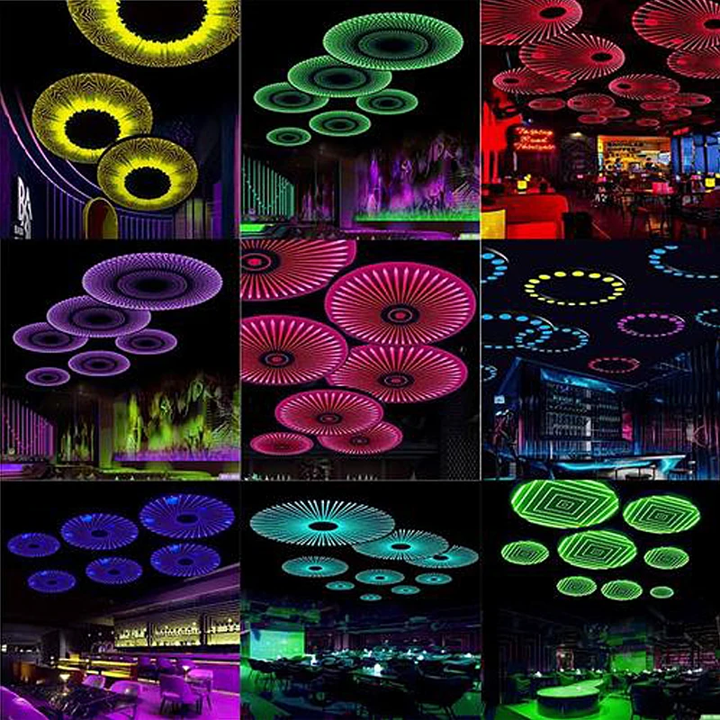 Custom Modern Bar Lighting Systems RGB LED Moon Lamp Creating Perfect Ambiance Decorative Ceiling Design Club Cafes Chandelier
