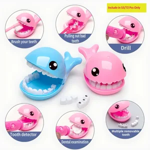 طقم طبيب للفتيات والفتيان ، التظاهر باللعب ، ارتداء الملابس ، طبيب الأسنان ، الزي الطبي ، الطقم الطبي ، لعب الأدوار ، الألعاب التعليمية أفضل 8 مجموعة أكاديمية لطب الأسنان مبيعا - رقم 3