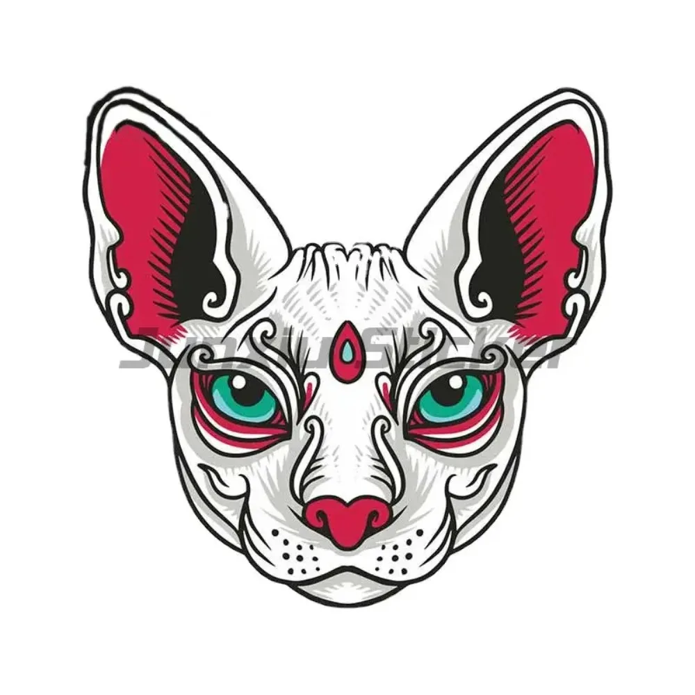 

Sphinx Hairless Cat Color Creative Car Sticker Van Bicycle Racing Window Wall Laptop Decals