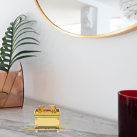 Religious Craft Decorative Ark of The Covenant Zinc Alloy Desktop Ornament Multi-Functional Home Decoration Faith Gift