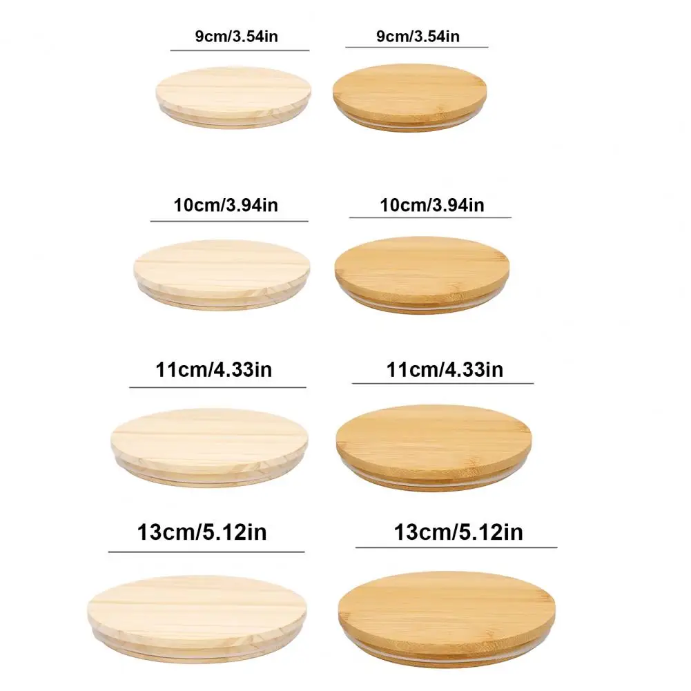 Personalized Water Bottle Lid Wooden Cup Lid for Water Bottle Aromatherapy Tea Mug Cover Glass Bottle Sealing Lid Food for Home