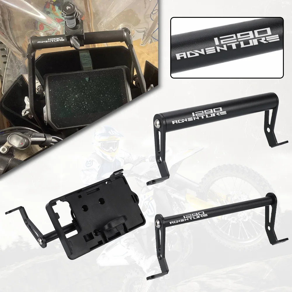 

Motorcycle GPS Smart Phone Navigation Mounting Bracket Adapter Holder 12MM/22MM For KTM 1290 Super Adventure S R ADV 2017-2025