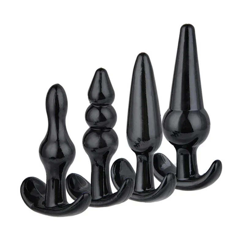 4Pcs/Set Safe Silicone Butt Plug Dildo Masturbation Anal Plug Vaginal Plug Sex Toys For Woman Men Anal Dilator Toys for Gay